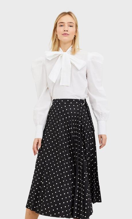 Falda Larga Cuadros Stradivarius