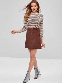 Outfits Con Falda De Pana Cafe