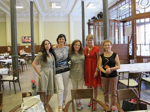 Con Sandra, Daniela, Montse y Tere