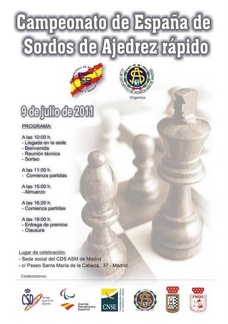 Campeonato de España de Sordos  Ajedrez Rápido 2011