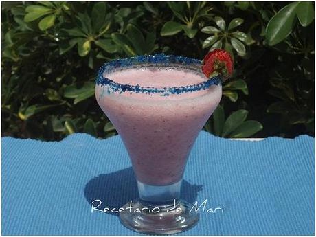 BATIDO DE MELÓN Y FRESAS