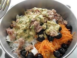 Ensalada campera rápida y aderezo especial