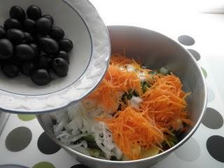 Ensalada campera rápida y aderezo especial