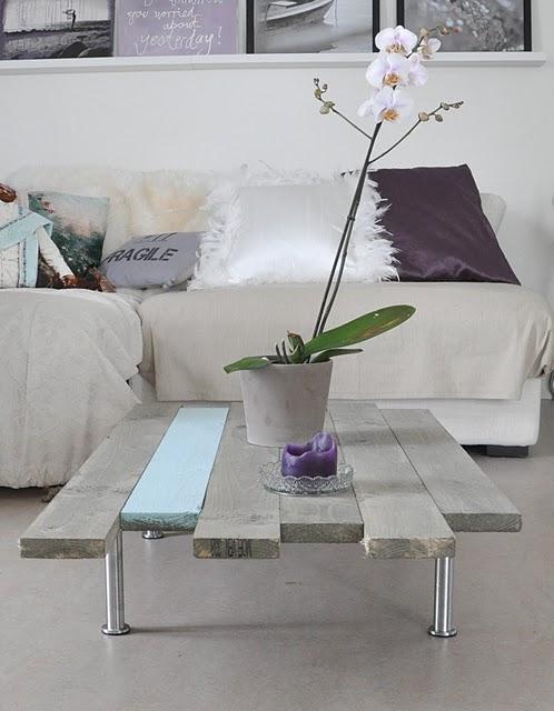 Diy: una mesa de centro con 8 tablas