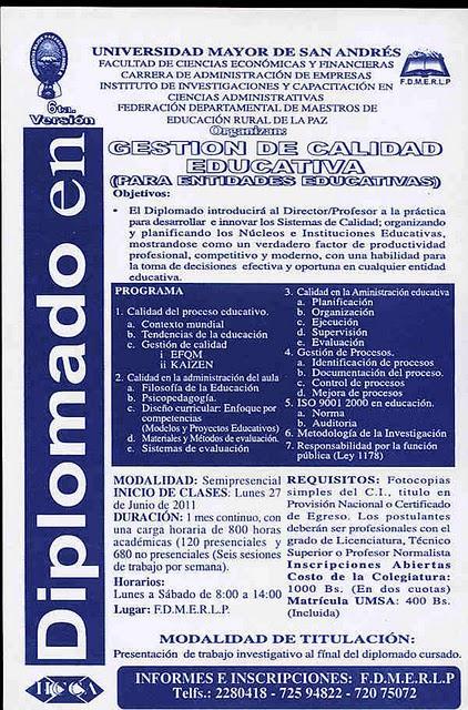 Módulo: Metodología de la Investigación - Diplomado en Gestión de la Calidad Educativa (Para entidades educativas) 6ta Versión  A 2011