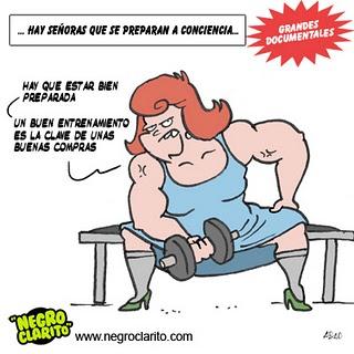 Señoras que van a morir en las  rebajas