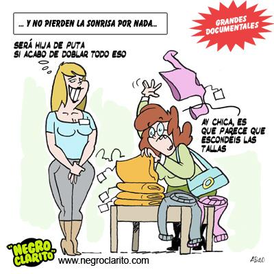 Señoras que van a morir en las  rebajas