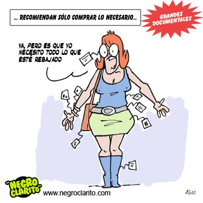 Señoras que van a morir en las  rebajas