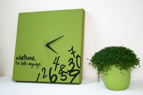 Diy: Relojes con lienzos