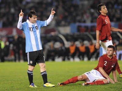Detrás de un Argentina - Albania