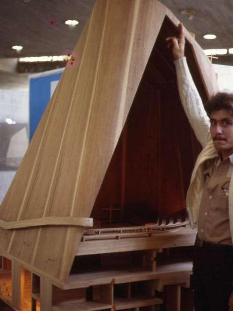 img704 Expo Le Corbusier en la FAU - UCV, circa 1984-85 - Foto: Darío Álvarez