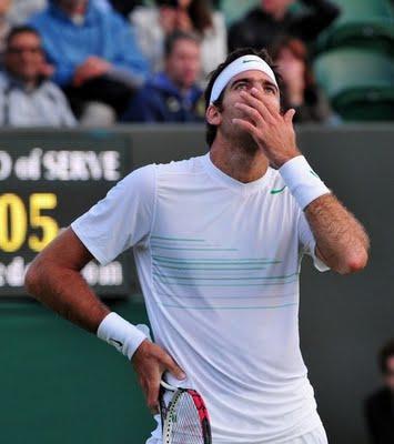 Wimbledon: La noche paró a Del Potro
