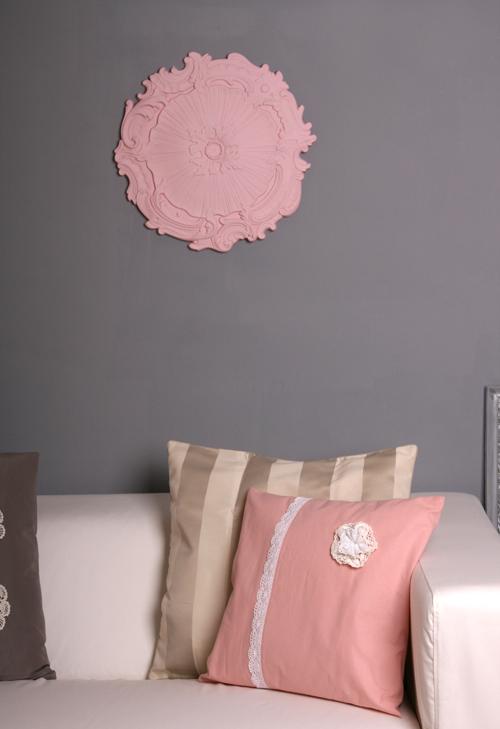 Diy: rosetas en las paredes