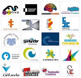 Logotipos presentados al concurso Fundación Santander Creativa