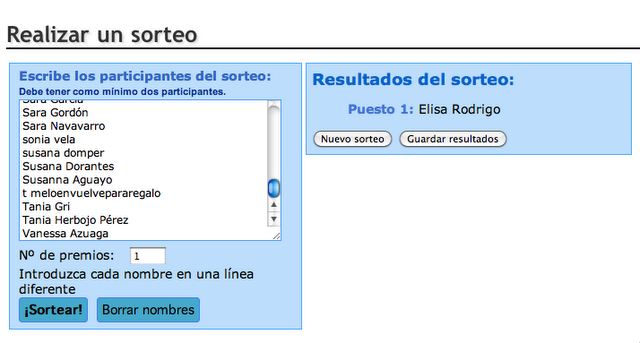 Resultado Sorteo Gafas Vogue Eyewear