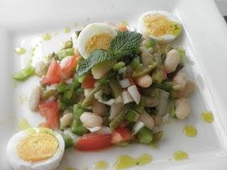 Ensalada de alubias a la menta