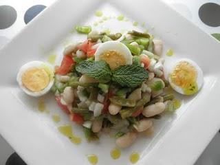 Ensalada de alubias a la menta