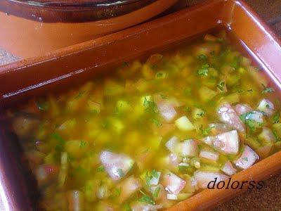 Vinagreta  de tomate y ajo