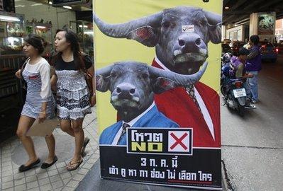 La campaña electoral thailandesa