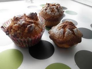 Muffins de leche condensada con nuez