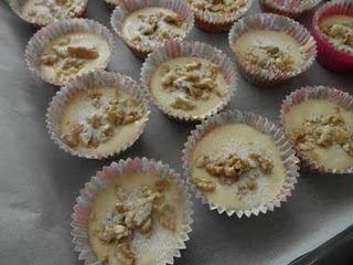 Muffins de leche condensada con nuez