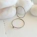 Medium Classic Niobium Hoops for Sensitive Ears - Hypoallergenic Earrings - Silver Color