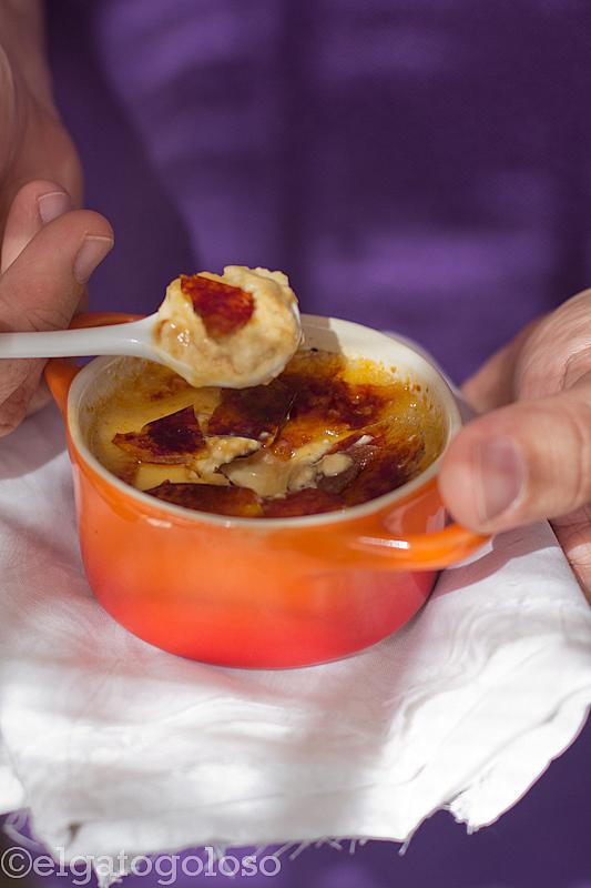 Crême Brulée aromatizada con naranja y sarrapia