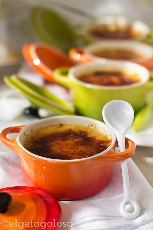 Crême Brulée aromatizada con naranja y sarrapia