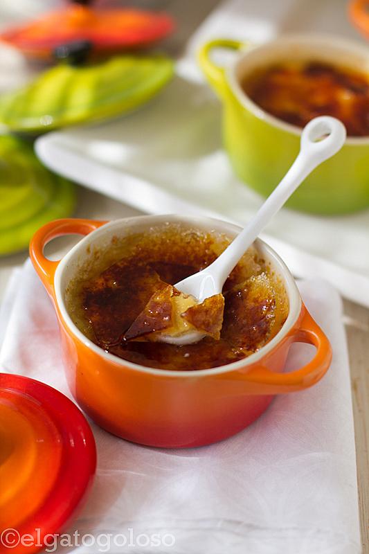 Crême Brulée aromatizada con naranja y sarrapia