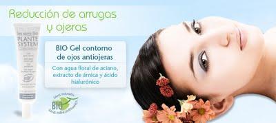 Contorno de ojos perfecto con flor de aciano