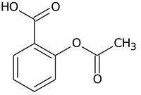 estrucutra aspirina ácido acetilsalicílico