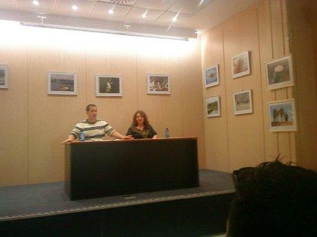 Sele y moonflower durante la charla Sele y moonflower durante la charla
