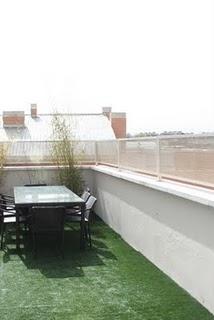 Antes y después: jardín en un ático