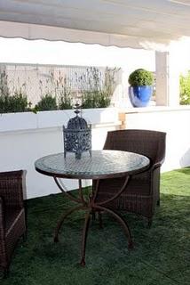 Antes y después: jardín en un ático