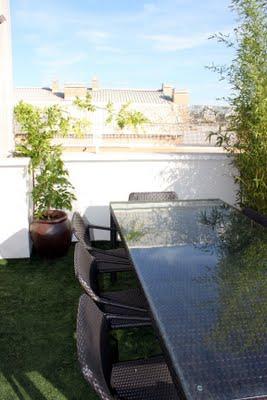 Antes y después: jardín en un ático