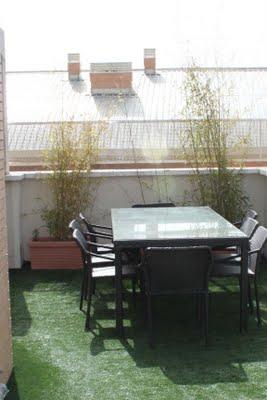 Antes y después: jardín en un ático