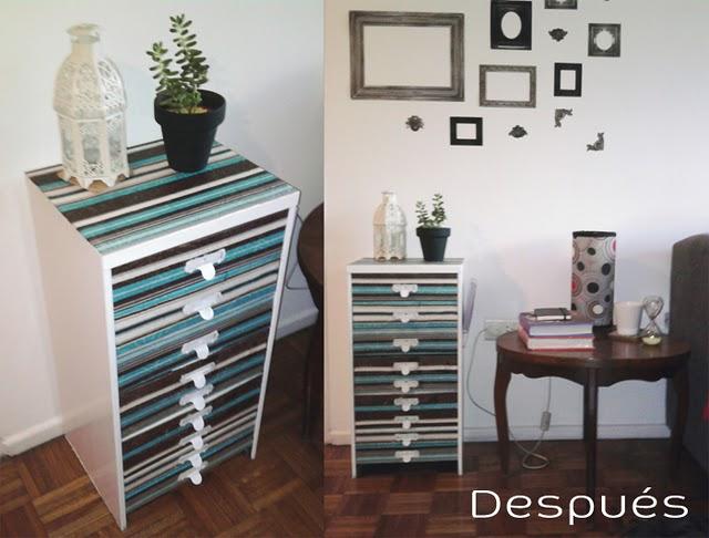 Antes y Después de la cajonera de Romina