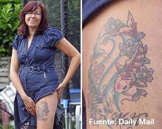 Se tatua con las cenizas de su marido