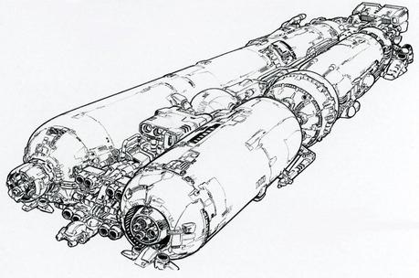 Kazutaka Miyatake – Diseños conceptuales para Space Battleship Yamato