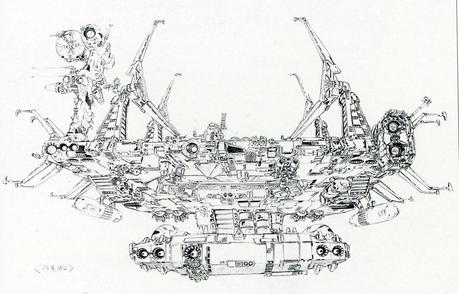 Kazutaka Miyatake – Diseños conceptuales para Space Battleship Yamato