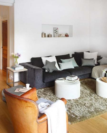 Un primero con terraza y jardín vigas en el techo sillas panton salon en la terraza piso con terraza y jardín muebles de terraza muebles de ikea muebles de diseño estilo nórdico estilo moderno estilo mediterráneo estilo escandinavo diseño de interiores primer piso decoración primer piso decoración en blanco decoración de interiores