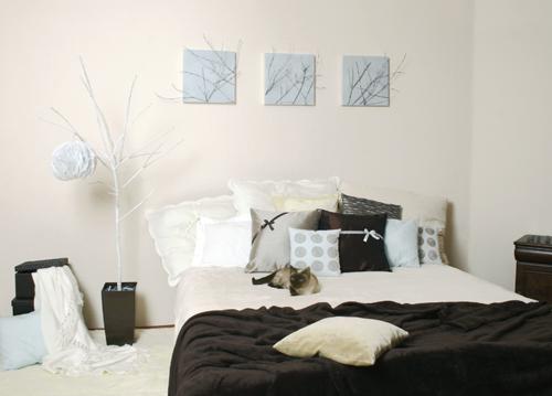 Diy: un cuadro con un lienzo y unas ramas