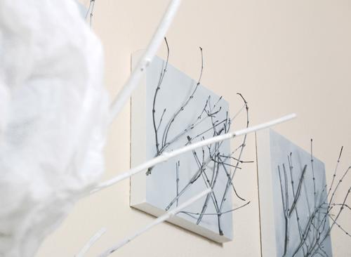 Diy: un cuadro con un lienzo y unas ramas