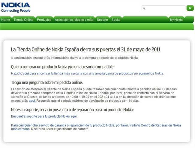 Nokia cierra tiendas online en Reino Unido y EE.UU.