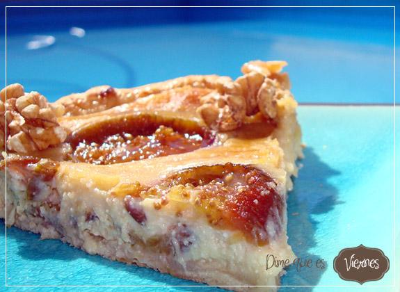 Bazyma   {Tarta de Higos con queso, miel y nueces}