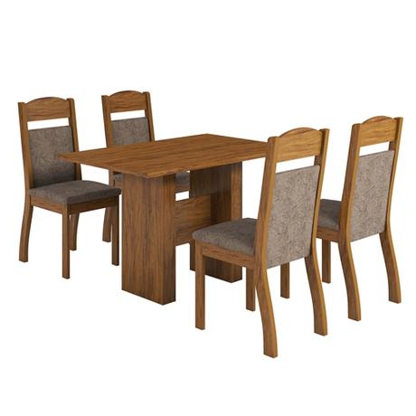 Conjunto Sala De Jantar Com 4 Cadeiras