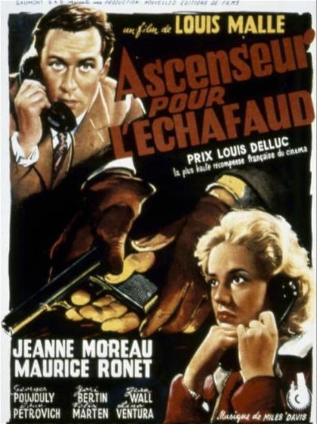 Ascensor para el cadalso de Louis Malle: Jeanne Moreau y Maurice Ronet (1958) Ascensor para el cadalso de Louis Malle: Jeanne Moreau y Maurice Ronet (1958)
