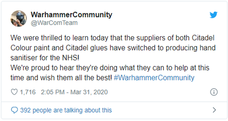 Proveedores de Citadel también hacen desinfectante de manos