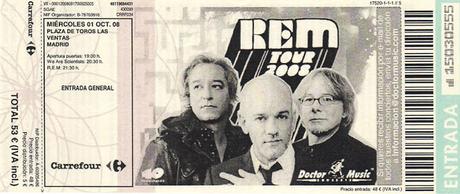 Vídeos de conciertos: R.E.M. el 1 de octubre de 2008 en la plaza de toros de Las Ventas de Madrid Vídeos de conciertos: R.E.M. el 1 de octubre de 2008 en la plaza de toros de Las Ventas de Madrid