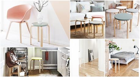 17 diy y manualidades con muebles para hacer en casa - tabuerete frosta de Ikea